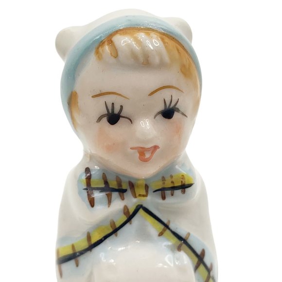 Vtg Salt Pepper Shaker Boy Girl Couple Japan Figurine Cake Topper Anniversary - Picture 3 of 16